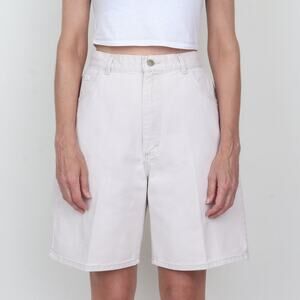 Vintage 80s Lee Stone Tan Denim Long Jean Shorts L